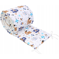 Ochranný mantinel do postýlky 180x30 cm BABYMAM PREMIUM - Boho zvířátka