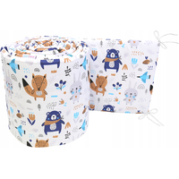 Ochranný mantinel do postýlky 180x30 cm BABYMAM PREMIUM - Boho zvířátka
