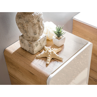 Sestava koupelnového nábytku BÁRA 40 cm s úzkou umyvadlovou skříňkou vč. keramického umyvadla bez přepadu