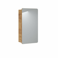 Sestava koupelnového nábytku BÁRA cosmos 40 cm se zrcadlovou skříňkou vč. keramického zápustného umyvadla