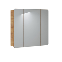 Sestava koupelnového nábytku BÁRA cosmos 80 cm se zrcadlovou skříňkou vč. keramického zápustného umyvadla