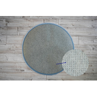 Plyšový kulatý koberec SOFT 70 cm - šedý