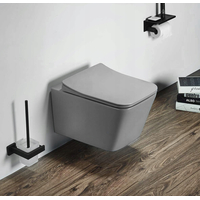 Závěsné WC MEXEN TEO RIMLESS - světle šedé matné + Duroplast sedátko, 30854061