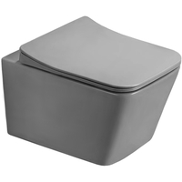 Závěsné WC MEXEN TEO RIMLE  - světle šedé matné + Duroplast sedátko, 30854061