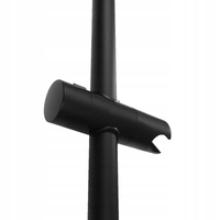 Sprchová kovová tyč s držákem na ruční sprchu REA 01 - 70 cm - černá matná