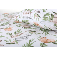 Dětské bavlněné povlečení do postýlky 120x90 cm BABYMAM PREMIUM - Zelená paseka