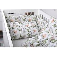 Dětské bavlněné povlečení do postýlky 120x90 cm BABYMAM PREMIUM - Zelená paseka