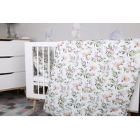 Dětské bavlněné povlečení do postýlky 120x90 cm BABYMAM PREMIUM - Zelená paseka