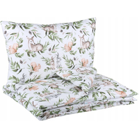 Dětské bavlněné povlečení do postýlky 120x90 cm BABYMAM PREMIUM - Zelená paseka