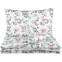 Dětské bavlněné povlečení do postýlky 120x90 cm BABYMAM PREMIUM - Zelená paseka