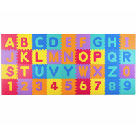 Dětská pěnová podložka PUZZLE barevná abeceda - 30x30 cm