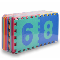 Dětská pěnová podložka PUZZLE barevná abeceda - 30x30 cm