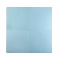 Dětská pěnová podložka PUZZLE modrá - 120x120 cm