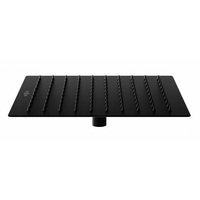 Sprchová dešťová hlavice MAXMAX MEXEN SLIM - čtvercová - 25x25 cm - černá, 79125-70