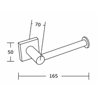 Držák toaletního papíru MAXMAX MEXEN RUFO - kovový - chromový, 7050933-00