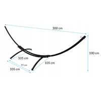 Stojan na houpací síť MATE 300x105 cm - nosnost 220 kg