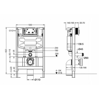 WC modul Mexen Fenix XS-U - nízký - tlačítko shora, 60850