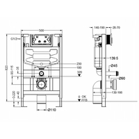 WC modul Mexen Fenix XS-F - nízký - tlačítko zepředu, 60800