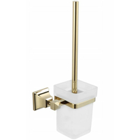 Závěsná WC štětka MAXMAX MEXEN DALIA - kov/sklo - zlatá, 7017350-50