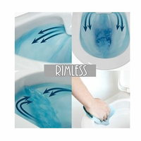 Závěsné WC ELIS RIMLESS - bílé + Duroplast sedátko slim
