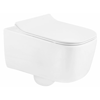 Závěsné WC STELLA RIMLESS - bílé + Duroplast sedátko slimplus