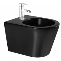 Závěsný bidet RICO 48 cm - černý lesklý