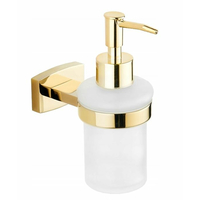 Závěsný dávkovač mýdla MAXMAX MEXEN ZOJA s pumpičkou - kov/sklo - zlatý, 70191388-50