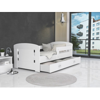 Dětská postel se šuplíkem PHILIP - 160x80 cm - bílá