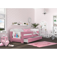 Dětská postel se šuplíkem PHILIP - 140x80 cm - růžová/Frozen