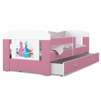 Dětská postel se šuplíkem PHILIP - 160x80 cm - růžová/Frozen