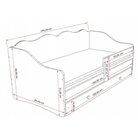 Dětská postel se šuplíkem 160x80cm ROYAL - Love