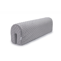 Chránič na dětskou postel MINKY 50 cm - šedý