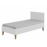 Dětská postel bez šuplíku KUBI - bílá 180x80 cm