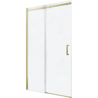 Sprchové dveře OMEGA 140 cm - zlaté - čiré sklo