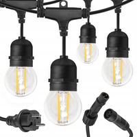 Zahradní světelná girlanda 9.9m - 10x E27 - IP44 - 230V