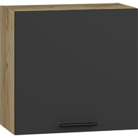 Závěsná kuchyňská skříňka VITO - 60x58x30 cm - dub craft/antracitová
