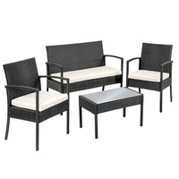 Zahradní ratanový nábytek JAMAICA set 4ks šedý