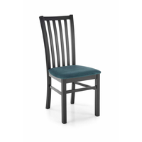 Jídelní židle GARY - černá/tmavě zelená