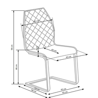 Jídelní židle LEVITATE - dub medový/černé/hnědé