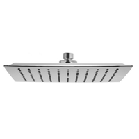Sprchová dešťová hlavice YOKA SLIM - hranatá - 25 cm - chromová