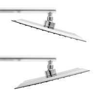 Sprchová dešťová hlavice YOKA SLIM - hranatá - 25 cm - chromová