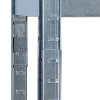 Úložný regál METAL - kovový - 90x40x180 cm - nosnost 875 kg