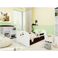 Dětská postel se šuplíkem 200x90 cm s výřezem KOČIČKA + matrace ZDARMA!
