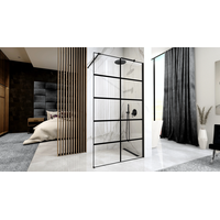Sprchová zástěna MAXMAX Rea BLER-1 80 cm - černá