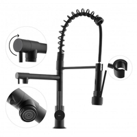 Kuchyňská baterie WIKI se 2 výtoky - černá