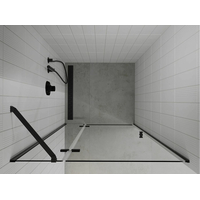 Sprchové dveře MEXEN ROMA black 110 cm