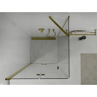 Sprchový kout MEXEN LIMA 70x70 cm - zlatý