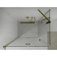 Sprchový kout MEXEN LIMA - 100x90 cm - zlatý