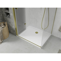 Sprchový kout MEXEN LIMA - 100x70 cm - zlatý