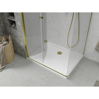 Sprchový kout MEXEN LIMA - 100x80 cm - zlatý